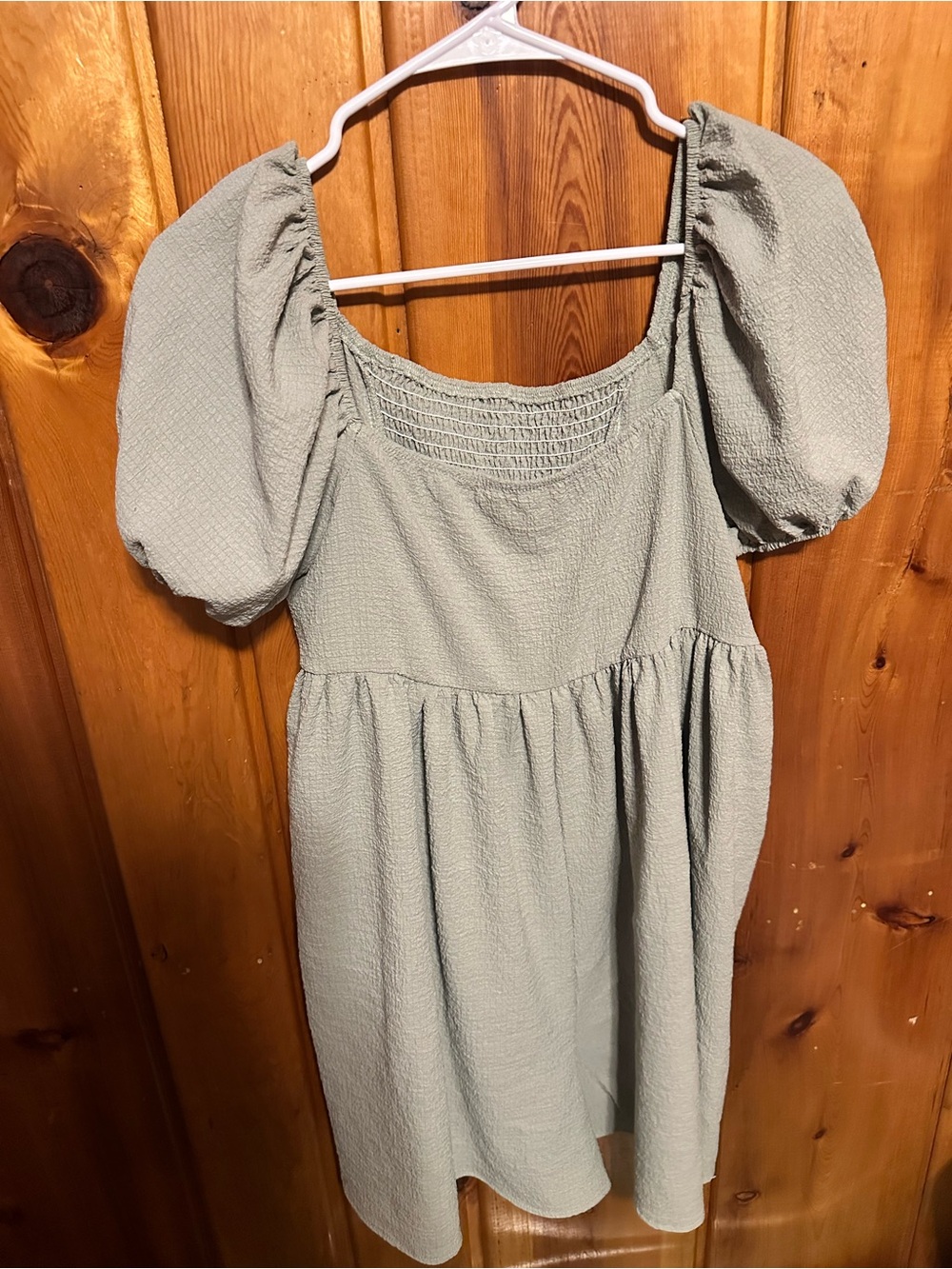 Puff Sage green jumpsuit